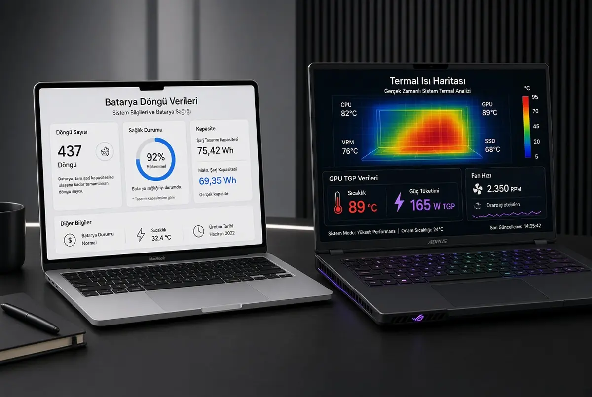 İkinci el MacBook ve Gaming laptop alım kriterleri, donanım testleri ve termal analizler